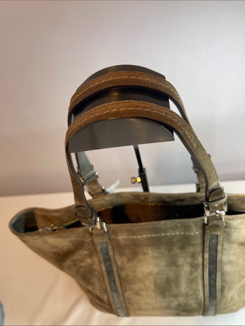 Coach G05J-8B32 Vintage Suede Brown Leatherware 1941 Y2K Shoulder Bag - Picture 5 of 10